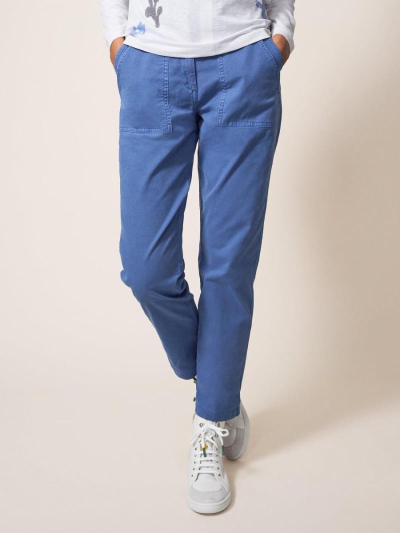 White Stuff Twister Chino Mid Blue | 327691UMW