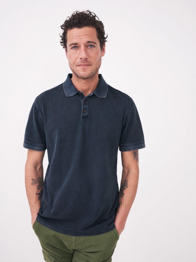 White Stuff Utility Polo Indigo Blue | 206378KZC