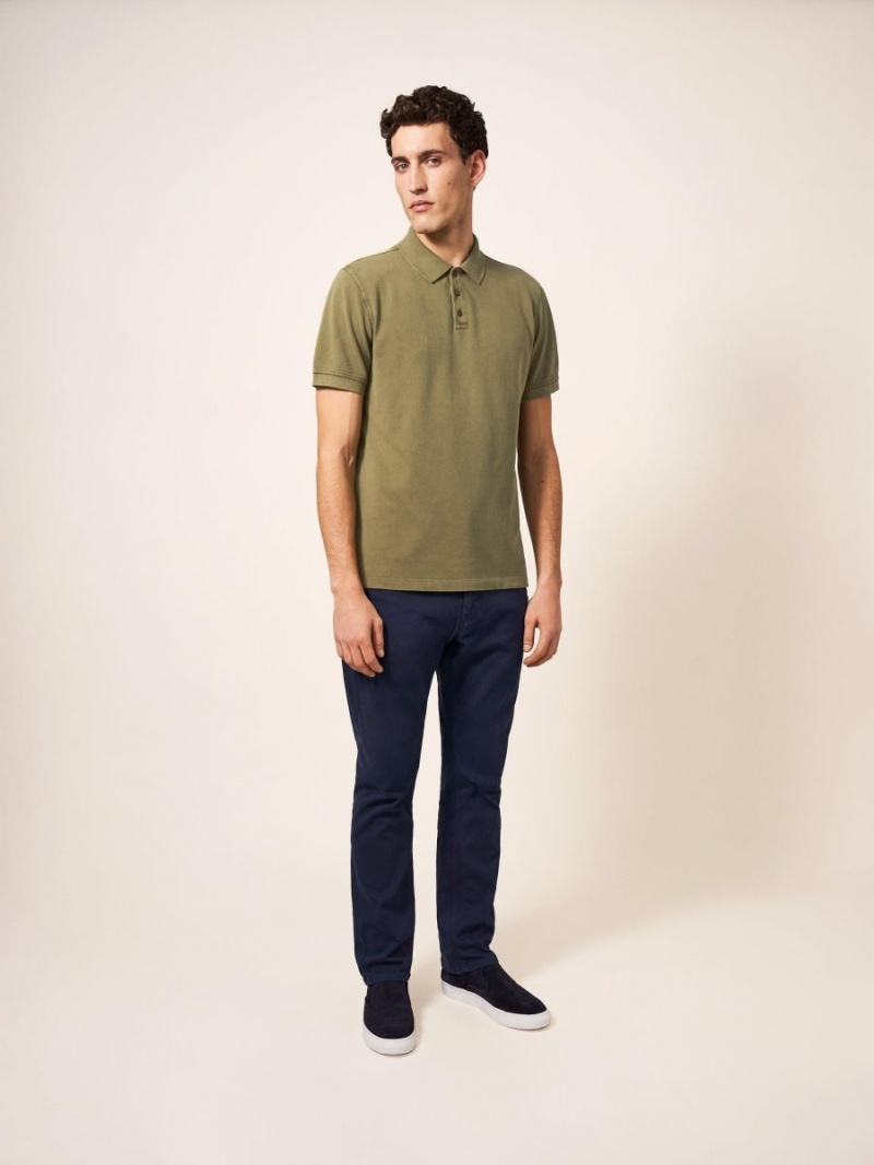 White Stuff Utility Polo Khaki Green | 219064SEW