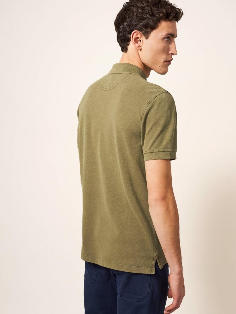 White Stuff Utility Polo Khaki Green | 219064SEW