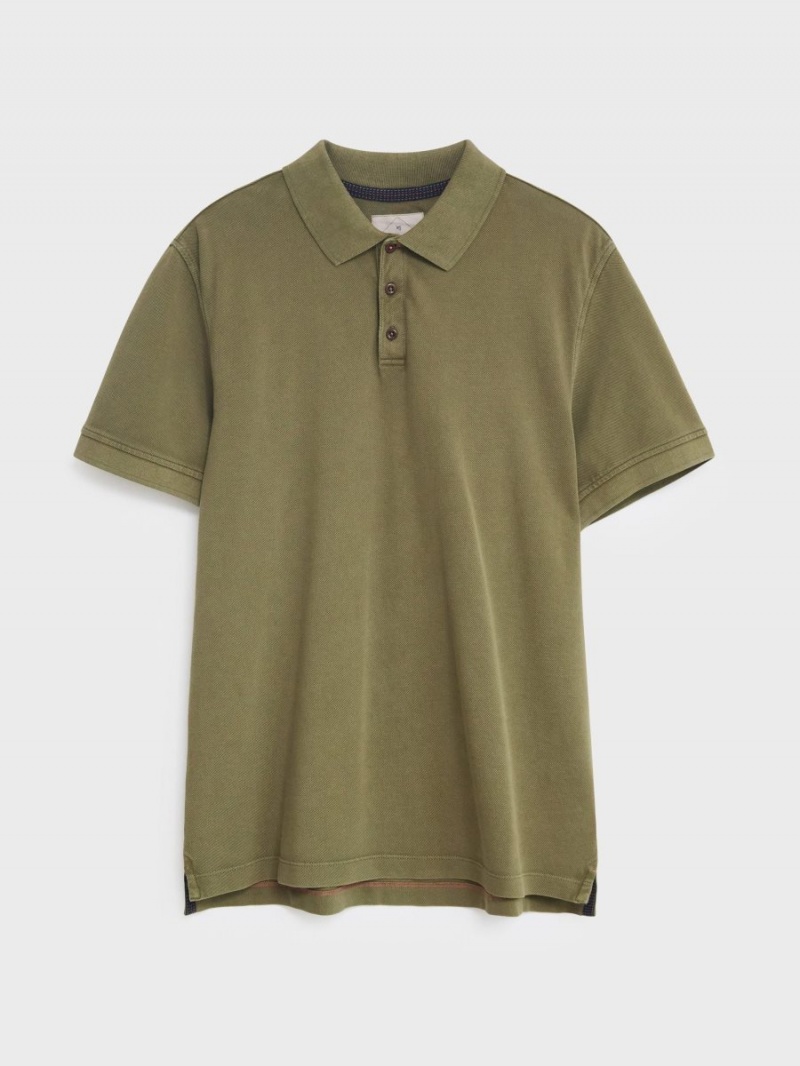 White Stuff Utility Polo Khaki Green | 219064SEW