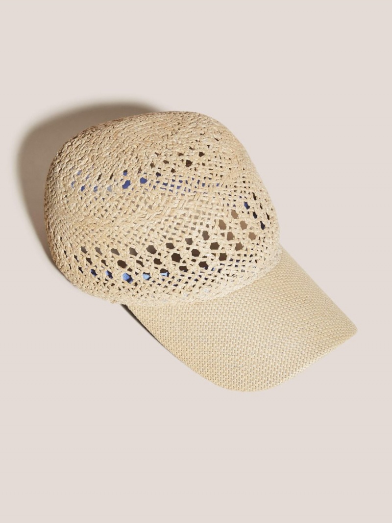 White Stuff Woven Baseball Cap Light Natural | 815749GHI